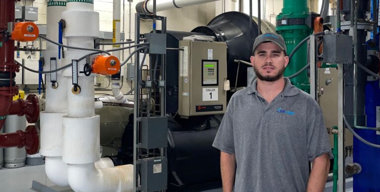 Corey Davies Earns Trane CentraVac Chiller Certification