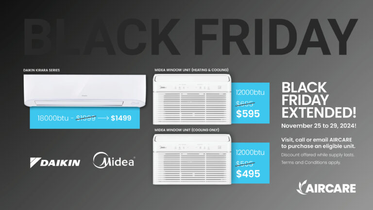 AIRCARE Announces Black Friday Deals!