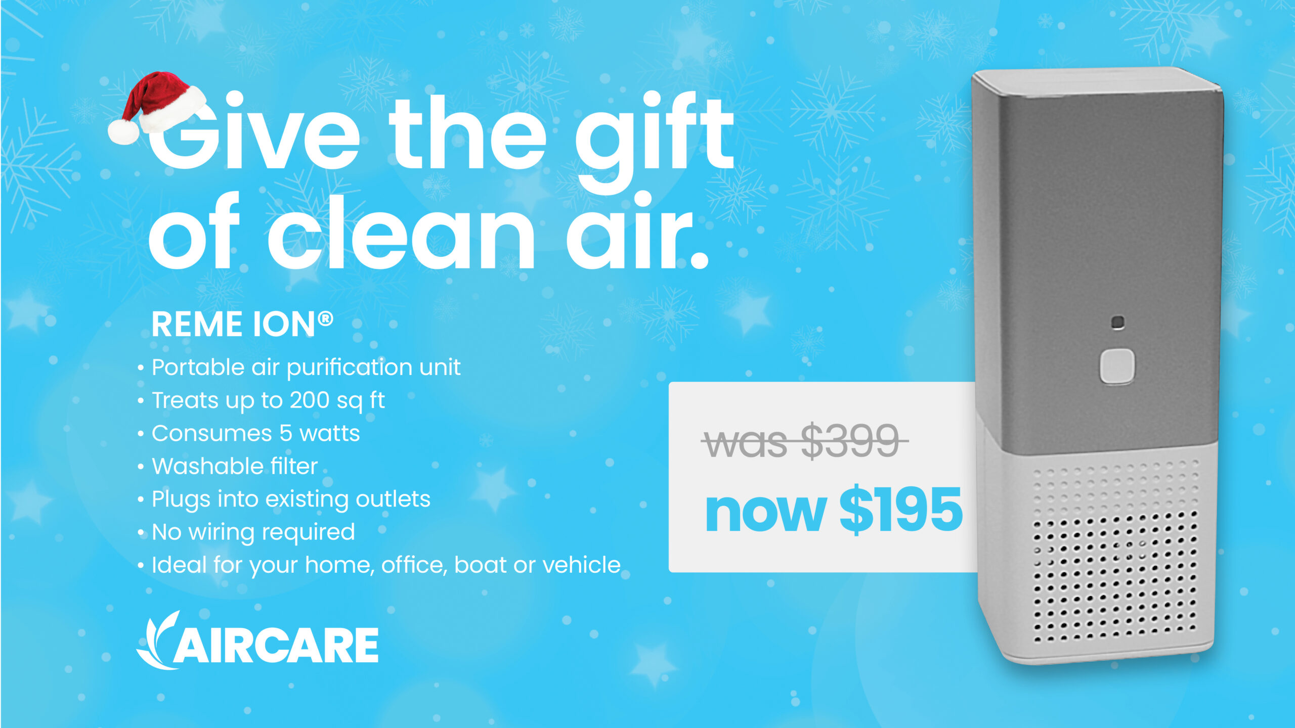 AIRCARE Announces Christmas Sale